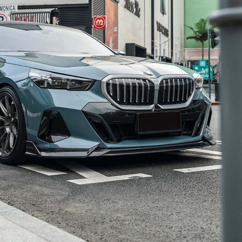 BMW 5 Series (G60) TAKD Style Carbon Fibre Front Lip Spoiler - Twenty Two Tuning Front Lip