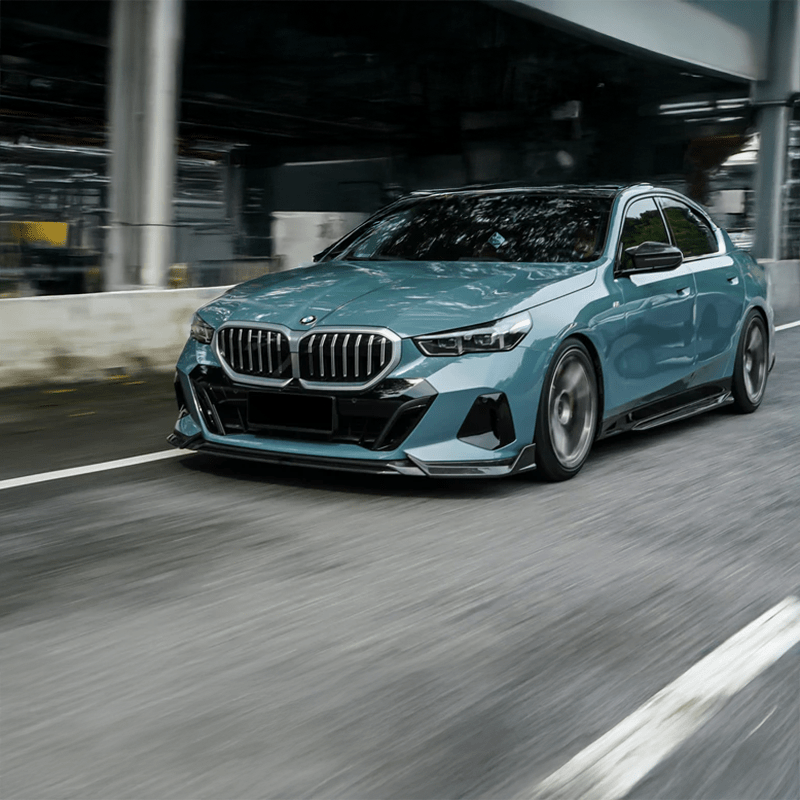 BMW 5 Series (G60) TAKD Style Carbon Fibre Front Lip Spoiler - Twenty Two Tuning Front Lip