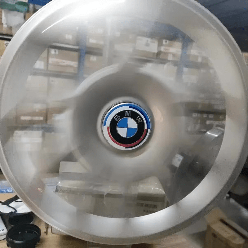 BMW 50th Anniversary Style Floating/Levelling Wheel Centre Caps - Twenty Two Tuning Emblems and Badges