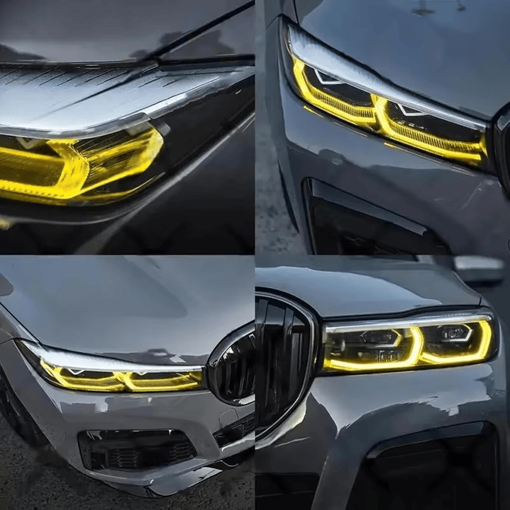 BMW 7 Series (G11/G12) DTM/CSL Yellow DRL Headlight Kit - EXL Design DRLs