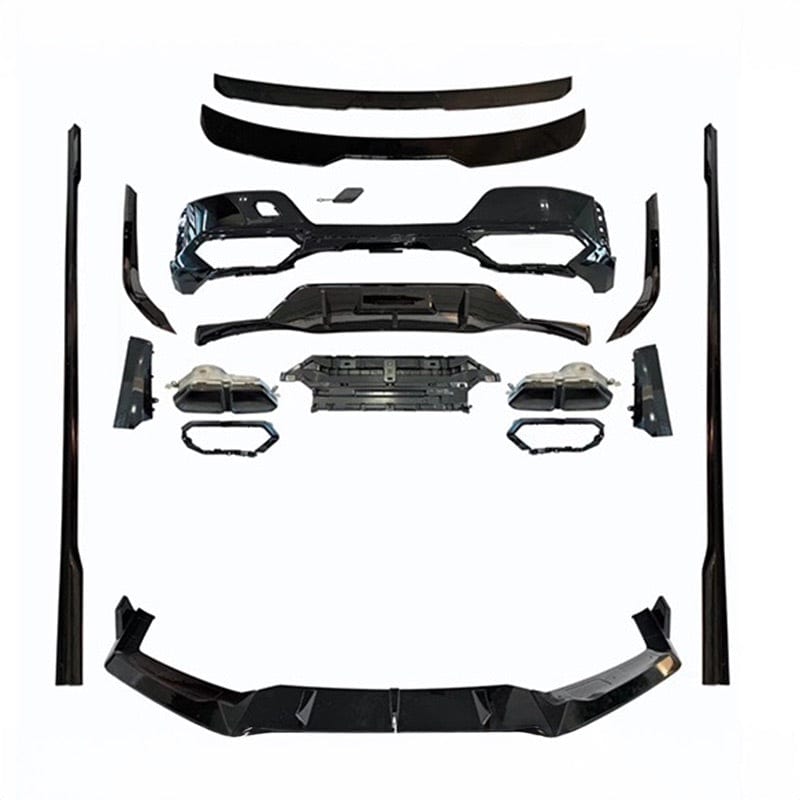 BMW 7 Series (G70) Renegade Design Style Gloss Black Full Body Kit - Twenty Two Tuning Full Styling Kit