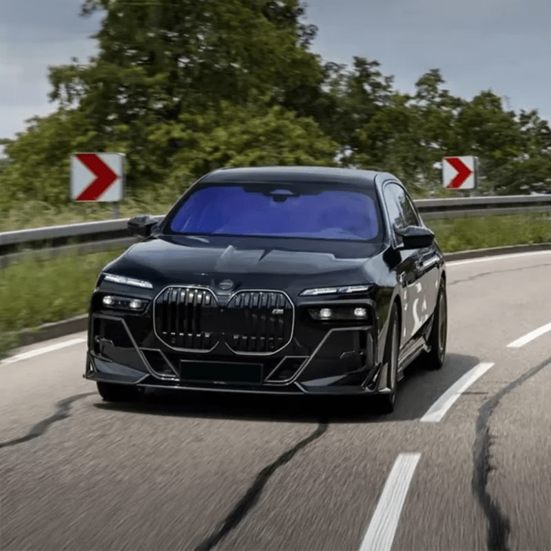 BMW 7 Series/I7 (G70) Mansory Style Carbon Fiber Front Lip Spoiler - Twenty Two Tuning Front Lip