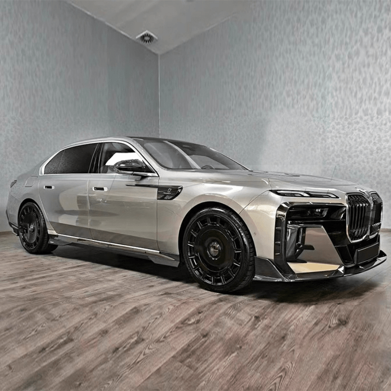 BMW 7 Series/I7 (G70) Mansory Style Carbon Fiber Front Lip Spoiler - Twenty Two Tuning Front Lip