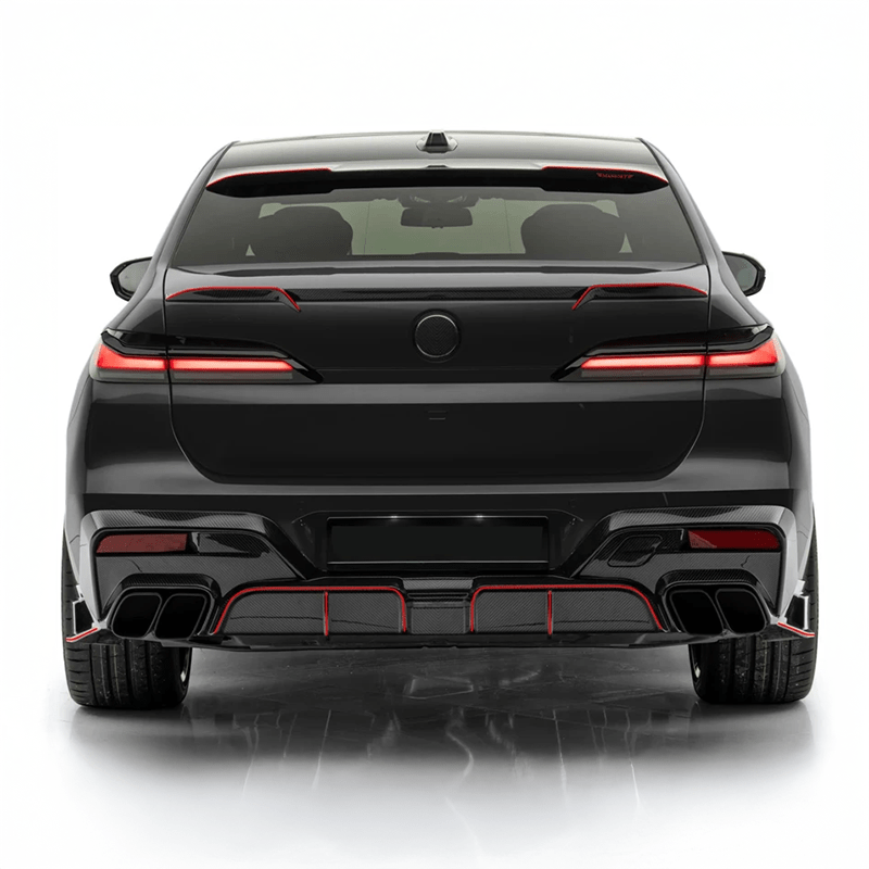 BMW 7 Series/I7 (G70) Mansory Style Carbon Fiber Rear Trunk Spoiler - Twenty Two Tuning Rear Spoiler