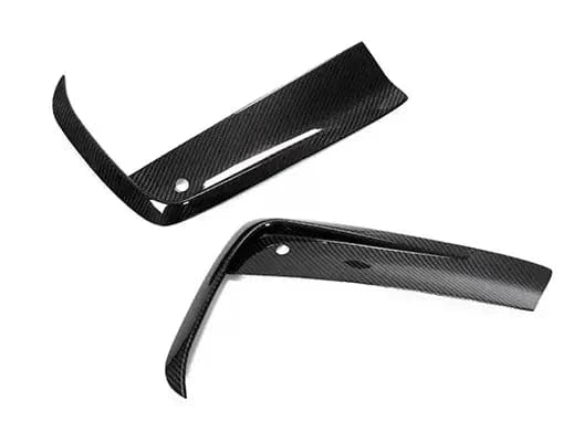 BMW 8 Series (G14/G15/G16) AC SCHNITZER Style Carbon Fibre Front Bumper Canards - Twenty Two Tuning Front Canards/Bumper Inserts