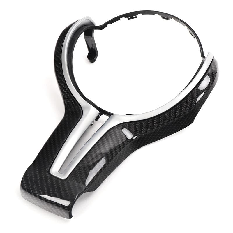 V1 Carbon Fiber Steering Wheel Trim - Compatible with BMW (F8X)