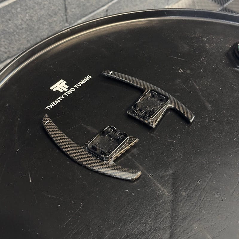 BMW G Series Replacement Carbon Fibre Paddle Shifters - Twenty Two Tuning Interior Parts & Accessories