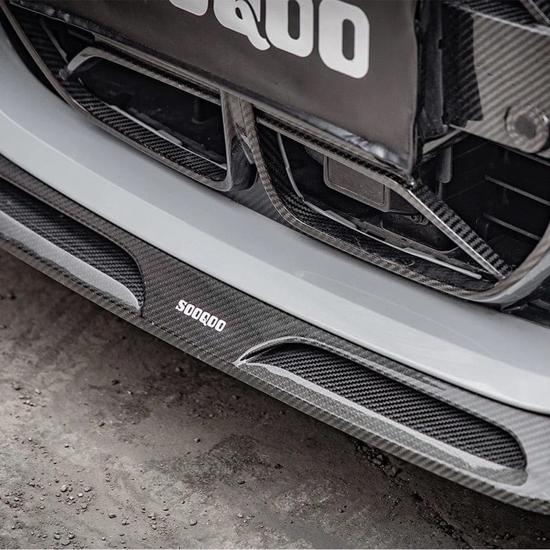 BMW I4/ I4 M50 (G26) SOOQOO Carbon Fibre Front Lip Spoiler - SOOQOO Front Lip