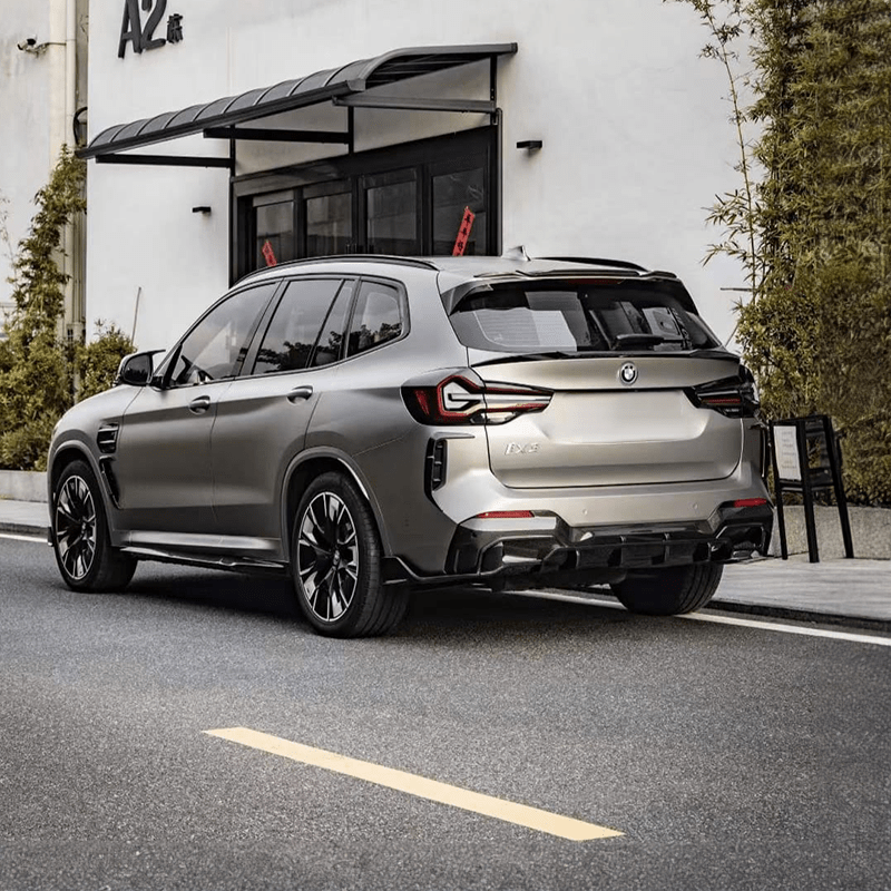 SOOQOO Carbon Fiber Rear Diffuser For BMW IX3 G08