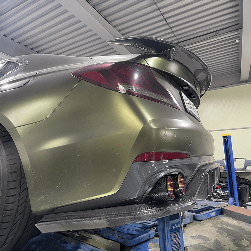 BMW M Performance Style Carbon Fibre Blue Dual Exhaust Tip (Single) - Twenty Two Tuning Exhaust Tips