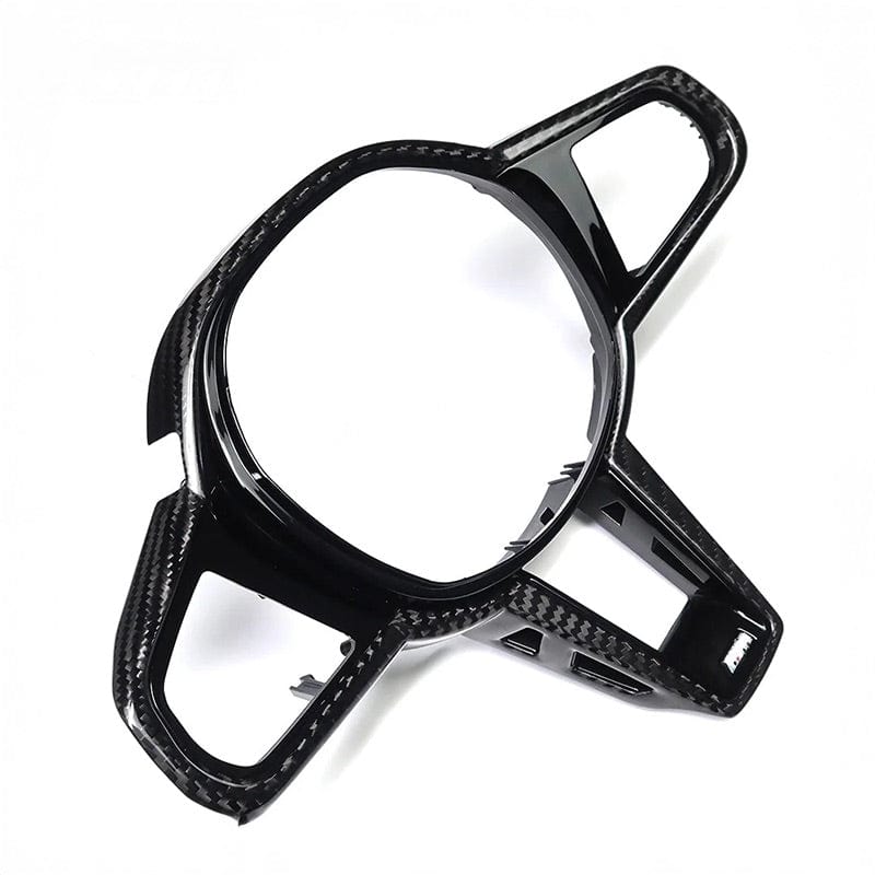 BMW M Performance Style LCI Carbon Steering Wheel Trim Replacement (M Models) - Twenty Two Tuning Interior Parts & Accessories