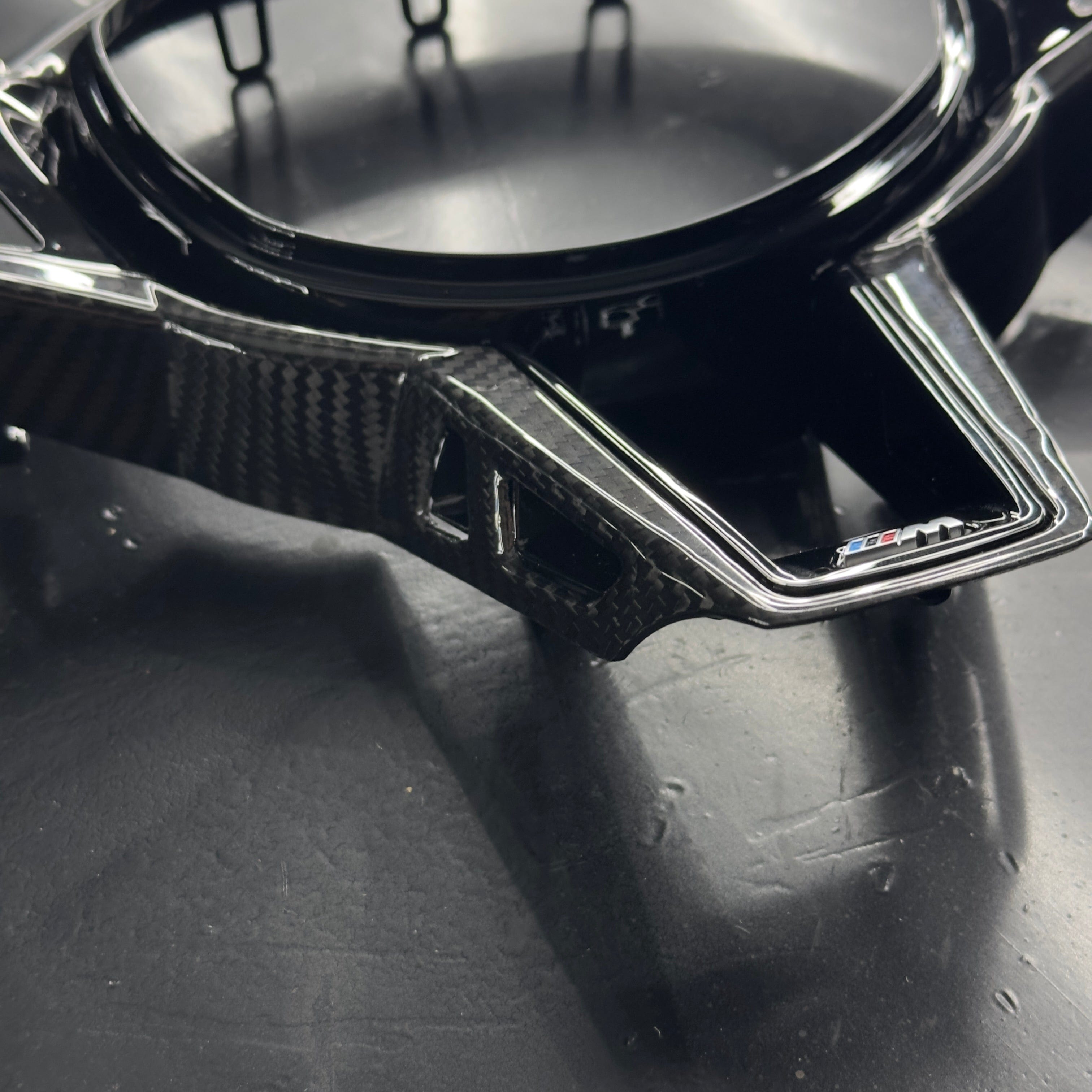 BMW M Performance Style LCI Carbon Steering Wheel Trim Replacement - Twenty Two Tuning Interior Parts & Accessories