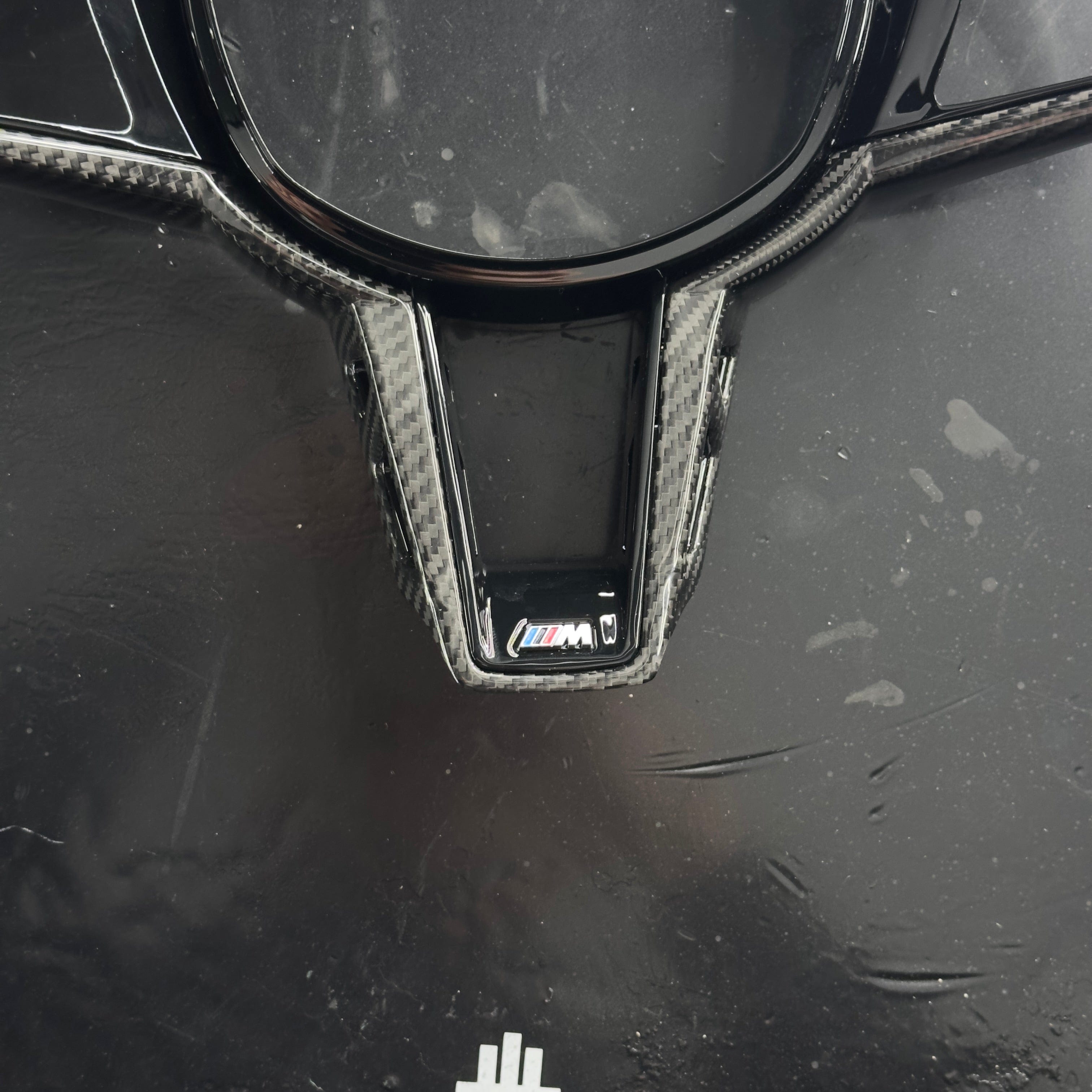 BMW M Performance Style LCI Carbon Steering Wheel Trim Replacement - Twenty Two Tuning Interior Parts & Accessories