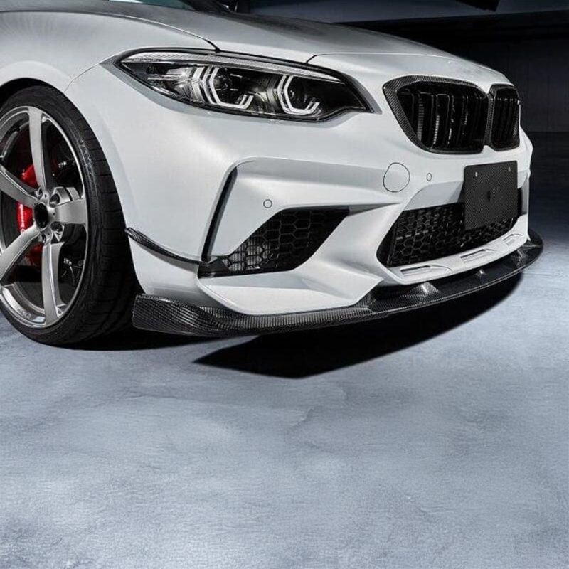 3D Carbon Fiber Front Canards - Compatible with BMW M2 (F87)
