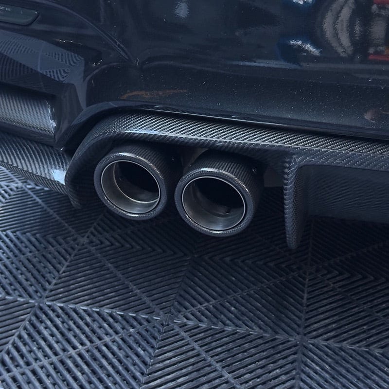 BMW M2 (F87) Akrapovic Style Carbon Fibre Exhaust Tips - Twenty Two Tuning Exhaust Tips