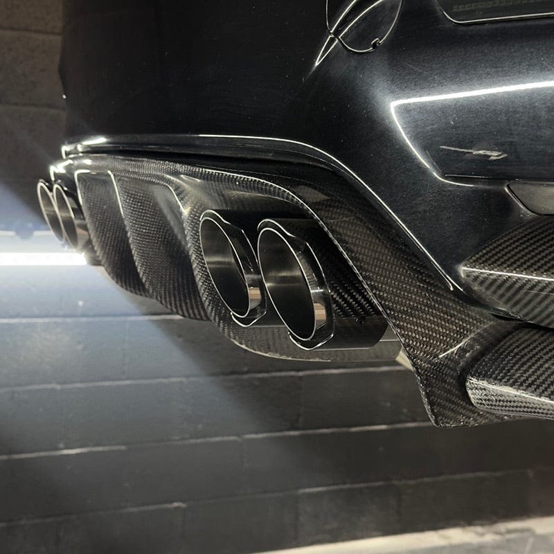 BMW M2 (F87) Akrapovic Style Carbon Fibre Exhaust Tips - Twenty Two Tuning Exhaust Tips