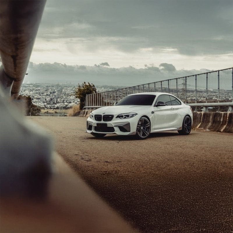 BMW M2 (F87) Future Design Carbon Fiber Front Vent Splitters - Future Design Front Canards/Bumper Inserts