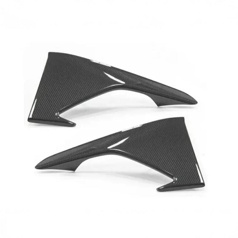 BMW M2 (F87) Strekken Style Carbon Fiber Front Vent Splitters - Twenty Two Tuning Front Canards/Bumper Inserts