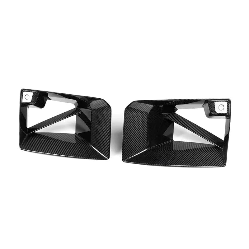 BMW M2 (G87) M Performance Style Carbon Fibre Front Vent Intakes - Twenty Two Tuning Front Canards/Bumper Inserts