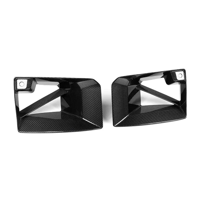 BMW M2 (G87) M Performance Style Carbon Fibre Front Vent Intakes - Twenty Two Tuning Front Canards/Bumper Inserts