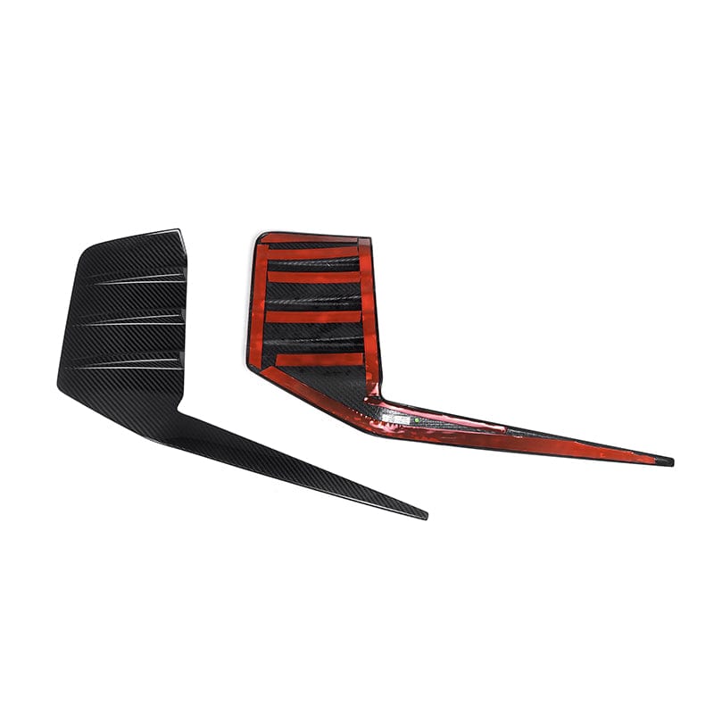 BMW M2 (G87) M Performance Style Carbon Fibre Rear Bumper Inserts - Twenty Two Tuning Rear Canards