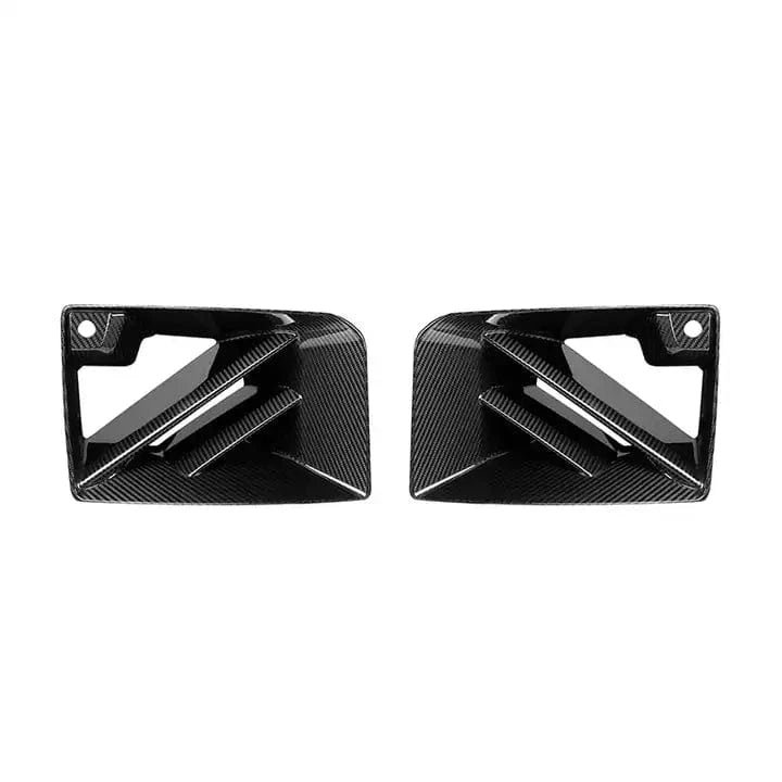 BMW M2 (G87) SOOQOO Carbon Fibre Front Vent Trims - SOOQOO Front Canards/Bumper Inserts
