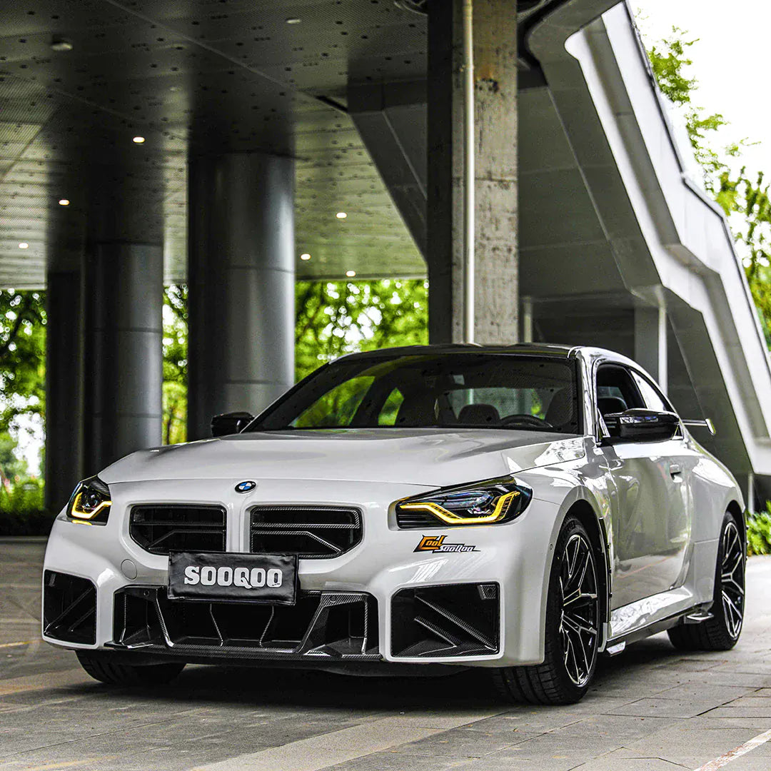 BMW M2 (G87) SOOQOO Type-B Carbon Fibre Grille Trims - SOOQOO Official Front Grille