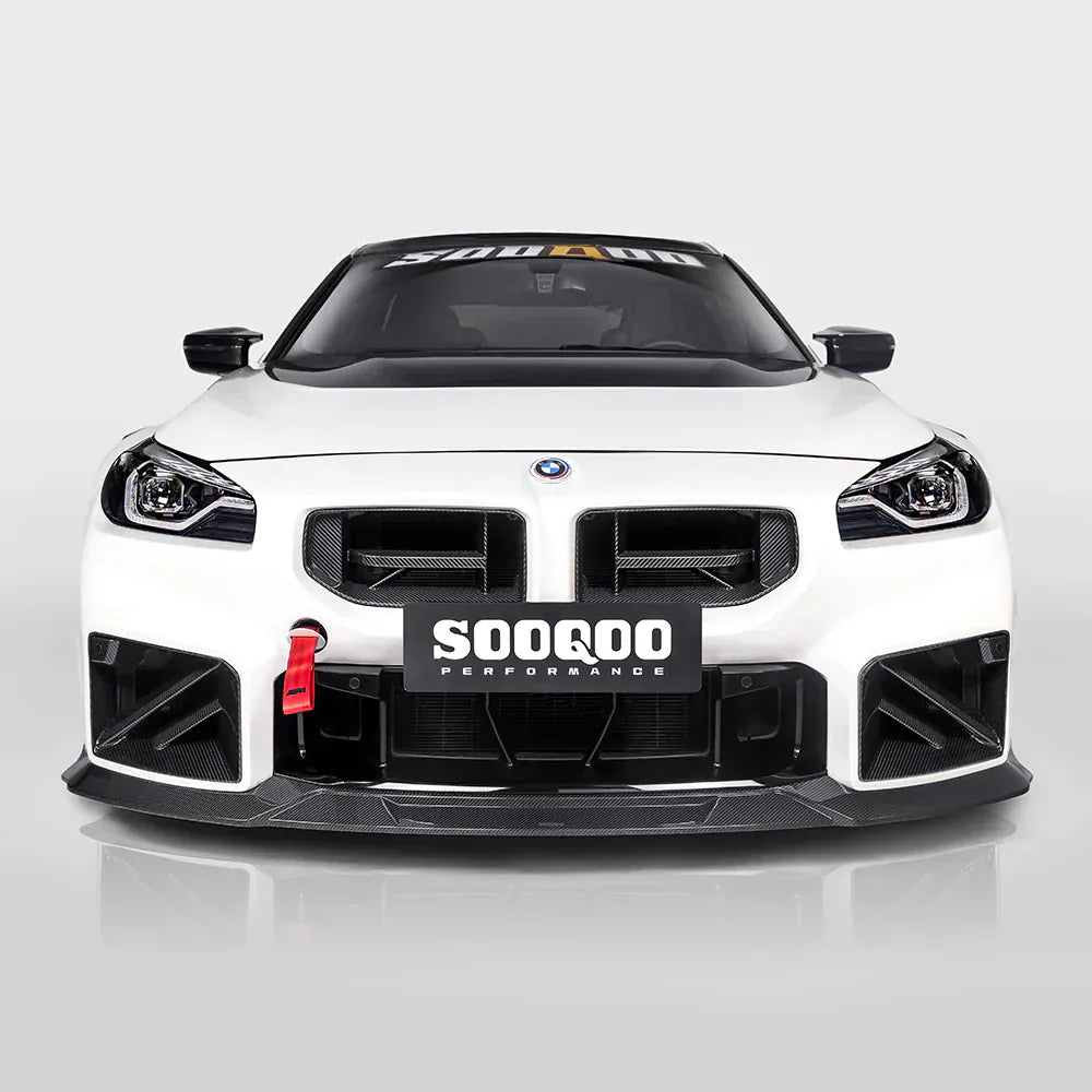 SOOQOO V3 カーボンファイバー製フロントリップスポイラー - BMW M2
