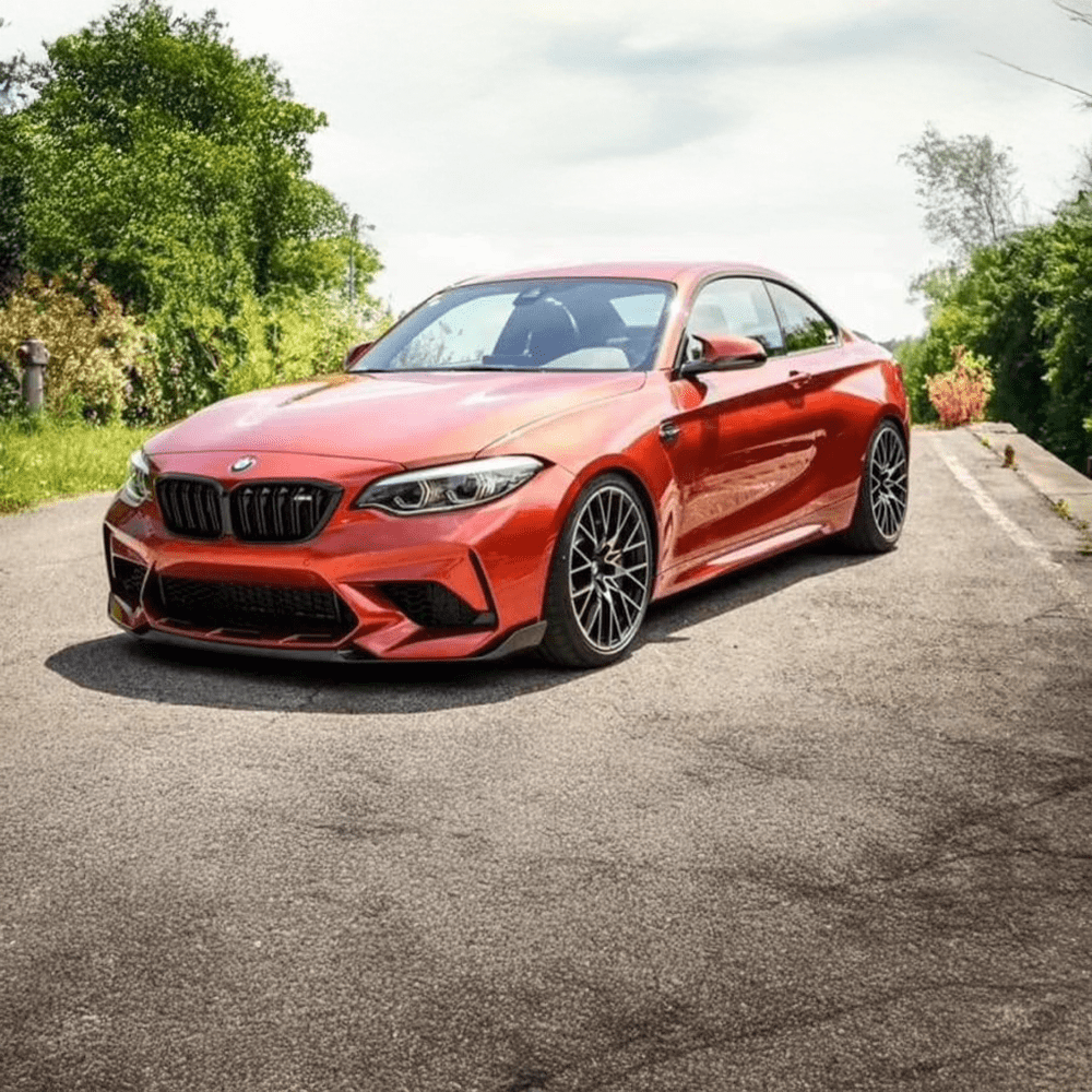 V1 Carbon Fiber Front Lip Spoiler - Compatible with BMW M2/M2C (F87) V1 Carbon Fiber Front Lip Spoiler - Compatible with BMW M2/M2C (F87)