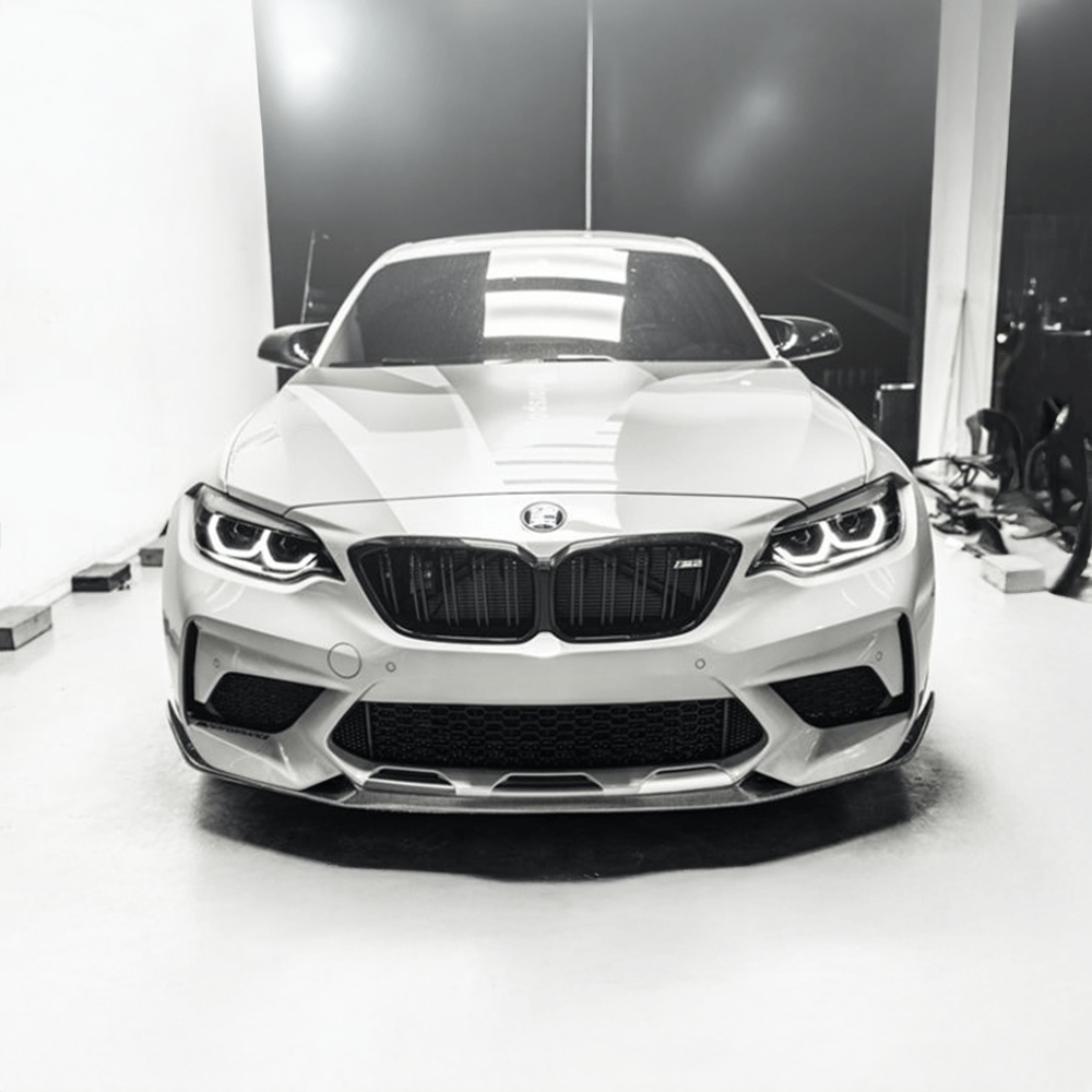 BMW M2/M2C (F87) M Performance Style Carbon Fibre Front Lip Spoiler - Twenty Two Tuning Front Lip