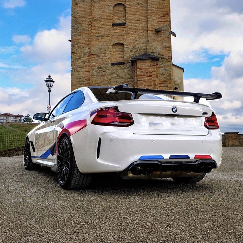 BMW M2/M2C (F87) M Performance Throughflow Style Carbon Fiber Rear Trunk Spoiler - Twenty Two Tuning Rear Spoiler