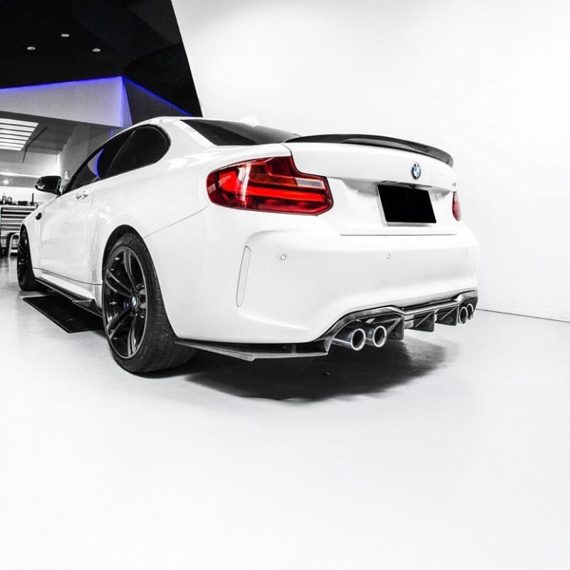 BMW M2/M2C (F87) MTC Style Carbon Fibre Rear Diffuser - Twenty Two Tuning Rear Diffuser