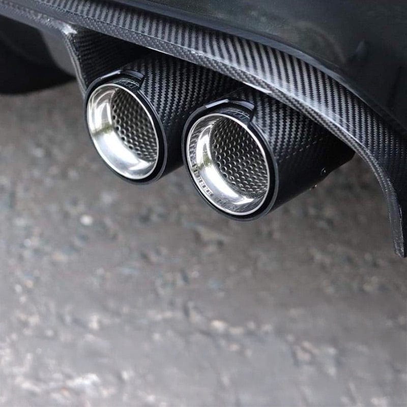 BMW M2/M2C (F87) OEM M Performance Style Carbon Fibre Exhaust Tips - Twenty Two Tuning Exhaust Tips