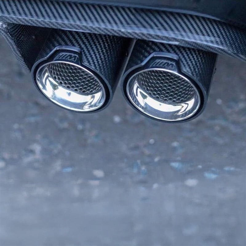 BMW M2/M2C (F87) OEM M Performance Style Carbon Fibre Exhaust Tips - Twenty Two Tuning Exhaust Tips