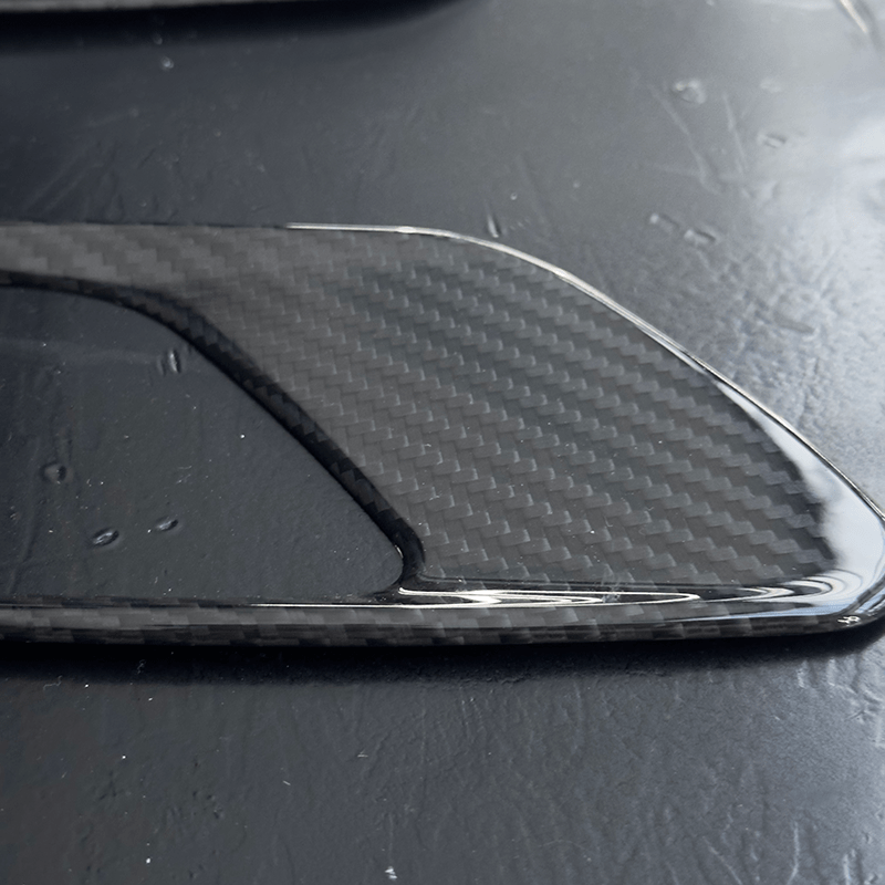 BMW M3 (E90/E92/E93) OEM+ Carbon Fibre Hood Bonnet Vent Trims - Twenty Two Tuning Hood/Bonnet Vents