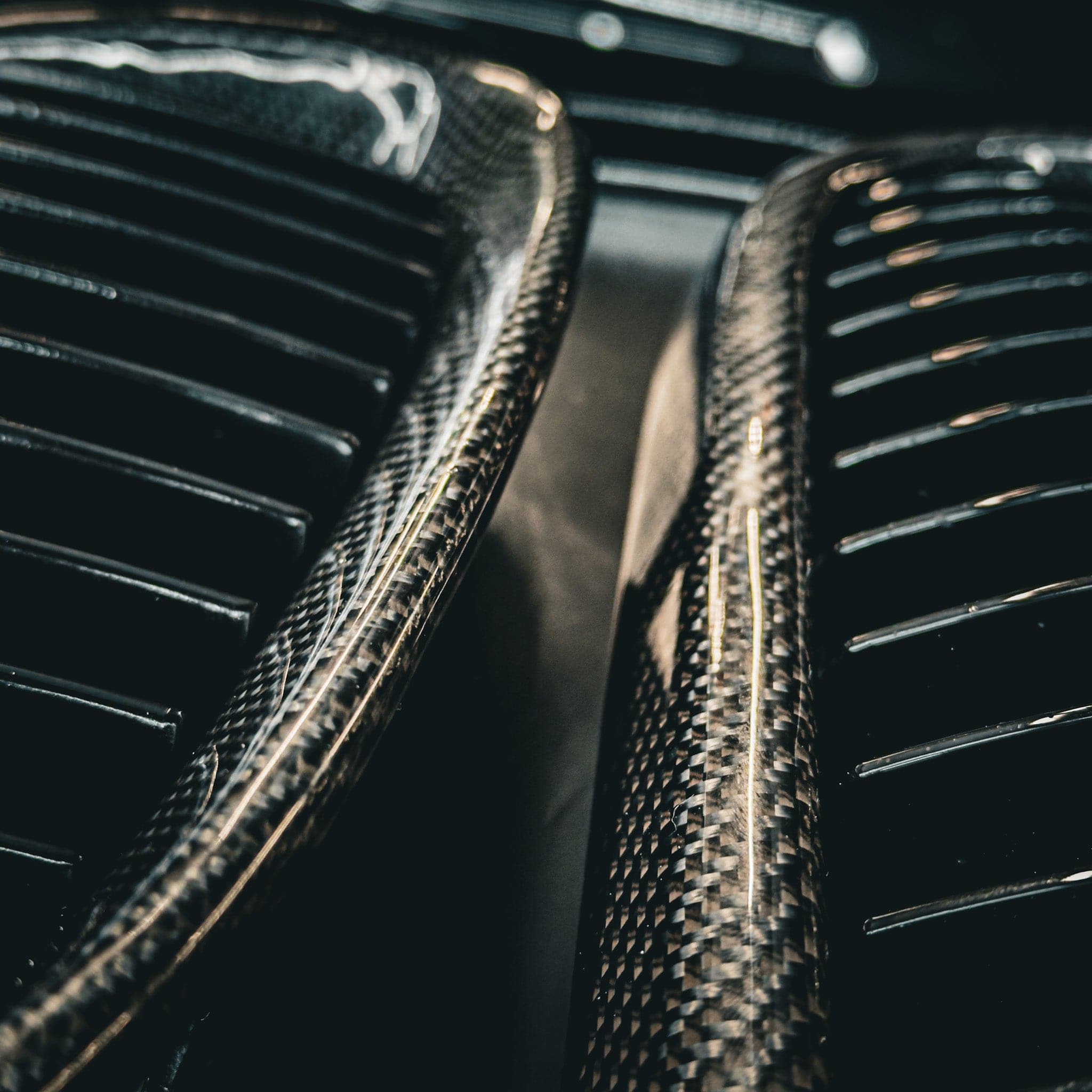 BMW M3 (E90/E92/E93) OEM Style Carbon Fibre Front Grilles - Twenty Two Tuning Front Grille