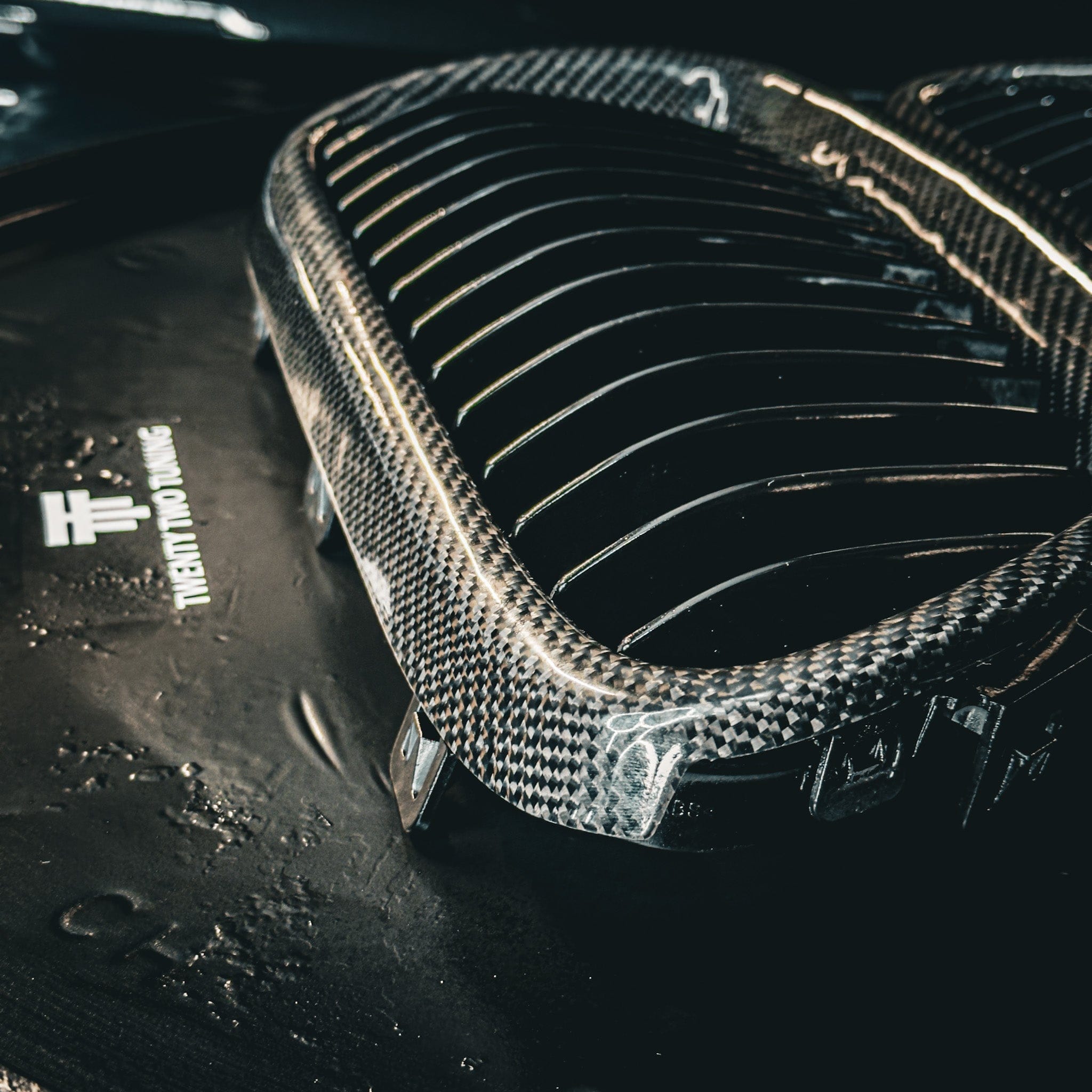 BMW M3 (E90/E92/E93) OEM Style Carbon Fibre Front Grilles - Twenty Two Tuning Front Grille