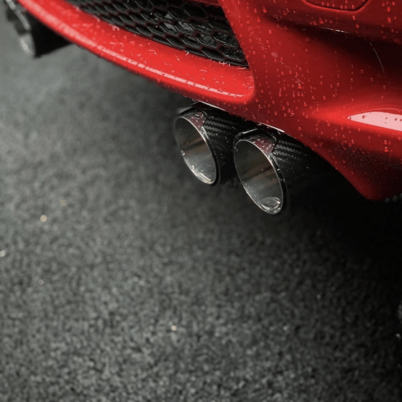 BMW M3 (E90/E92/E93) (S65) M Performance Style Carbon Fibre Exhaust Tips - Twenty Two Tuning Exhaust Tips