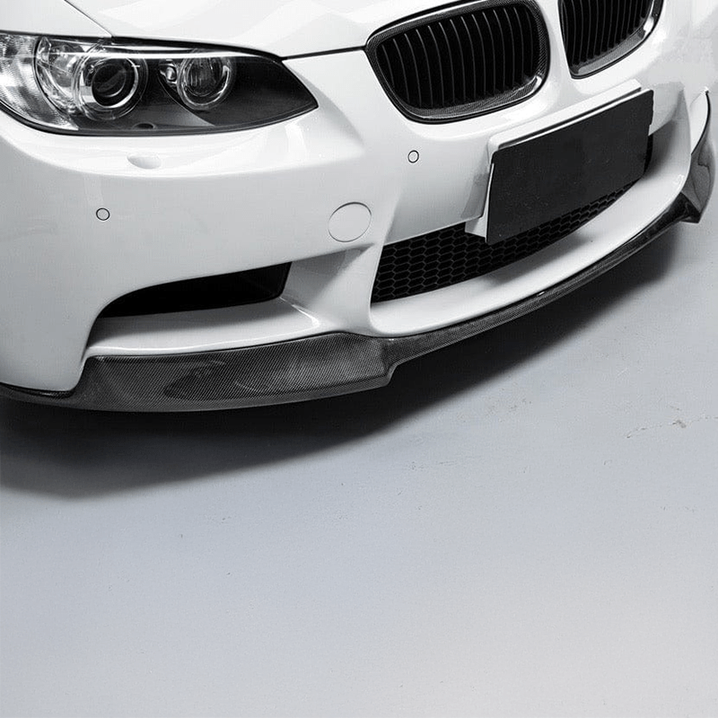 BMW M3 (E90/E92/E93) Vorsteiner Style Carbon Fiber Front Lip Spoiler - Twenty Two Tuning Front Lip
