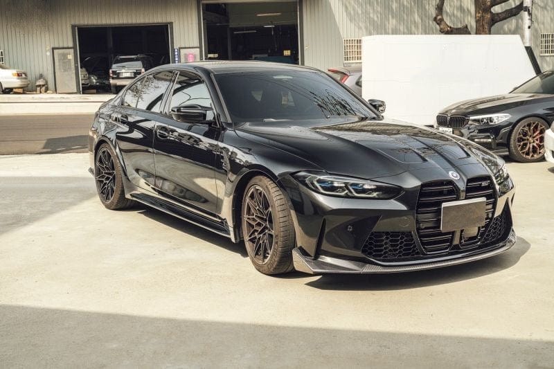 BMW M3/M4 CSL Style Carbon Fibre Front Lip Spoiler (G80/G81/G82/G83) - Twenty Two Tuning Front Lip