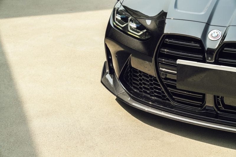 BMW M3/M4 CSL Style Carbon Fibre Front Lip Spoiler (G80/G81/G82/G83) - Twenty Two Tuning Front Lip