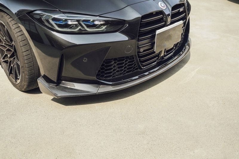 BMW M3/M4 CSL Style Carbon Fibre Front Lip Spoiler (G80/G81/G82/G83) - Twenty Two Tuning Front Lip