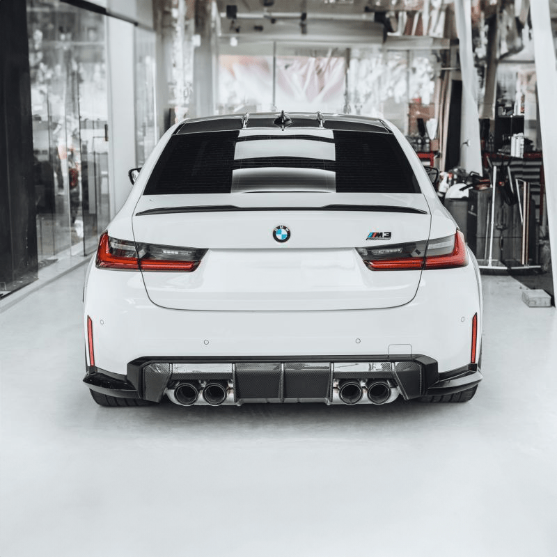 BMW M3/M4 Euro Style Carbon Fibre Rear Diffuser (G80/G81/G82/G83) - Twenty Two Tuning Rear Diffuser