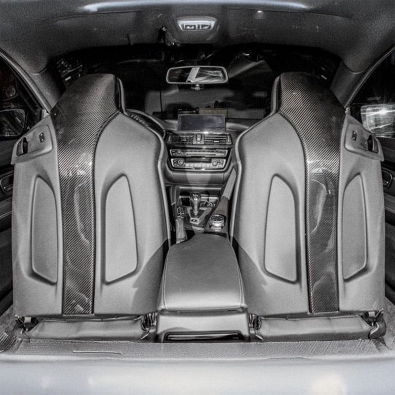 BMW M3/M4 (F80/F82) M Performance Style Carbon Fiber Seat Back Covers - Twenty Two Tuning Interior Parts & Accessories