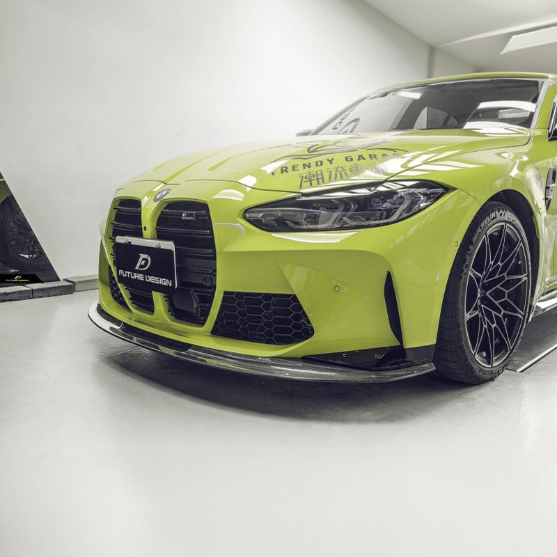 BMW M3/M4 Future Design Carbon Fibre Front Lip Spoiler (G80/G81/G82/G83) - Future Design Front Lip