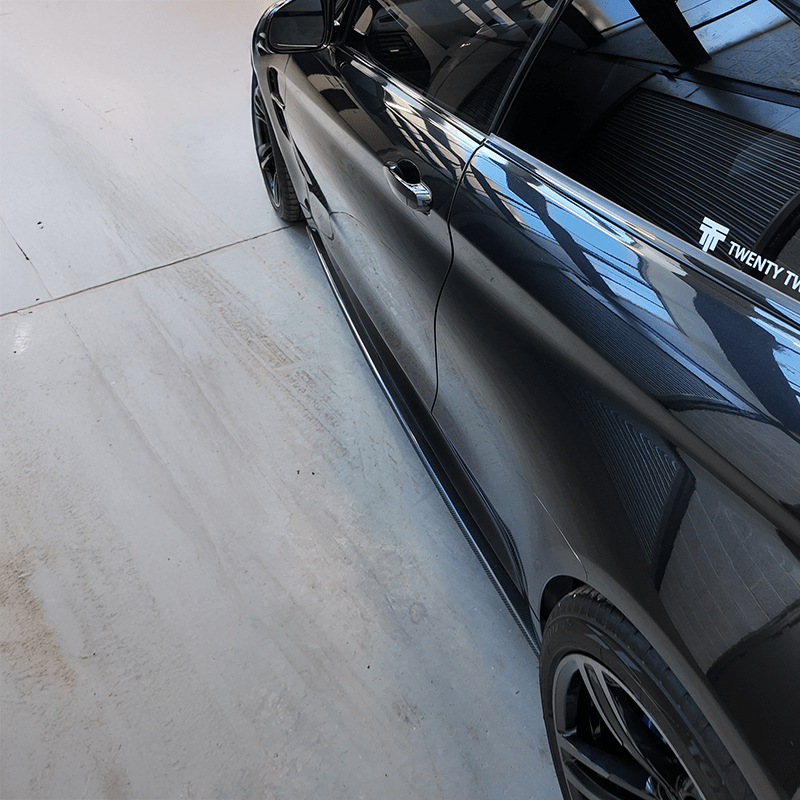 BMW M3/M4 M Performance Style Carbon Fibre Side Skirts (F80/F82/F83) - Twenty Two Tuning Side Skirts