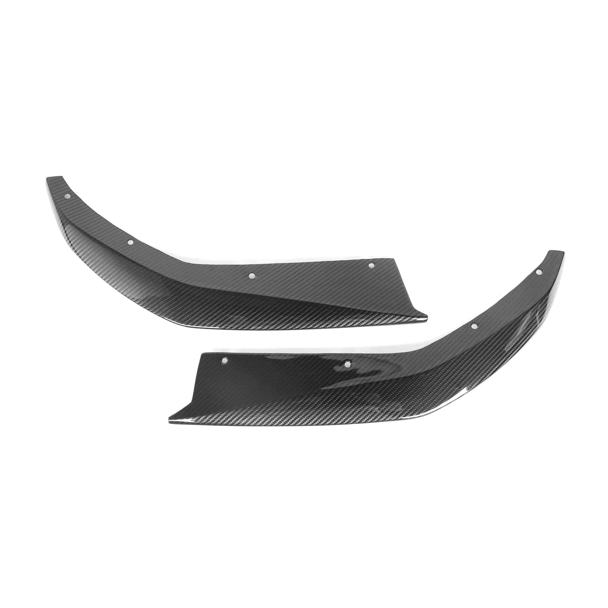 BMW M3/M4 MHC Style Carbon Fibre Rear Bumper Lower Splitters (G80/G81/G82/G83) - Twenty Two Tuning Rear Canards
