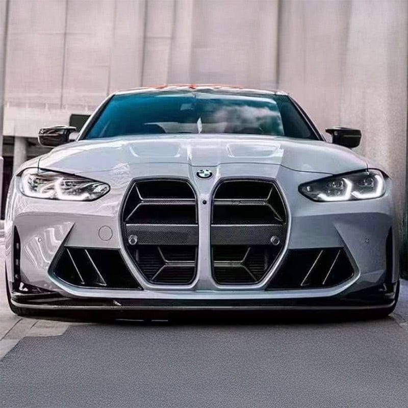 BMW M3/M4 MHC Style Twin Fin Carbon Fiber Front Bumper Air Ducts (G80/G81/G82/G83) - Twenty Two Tuning Front Canards/Bumper Inserts