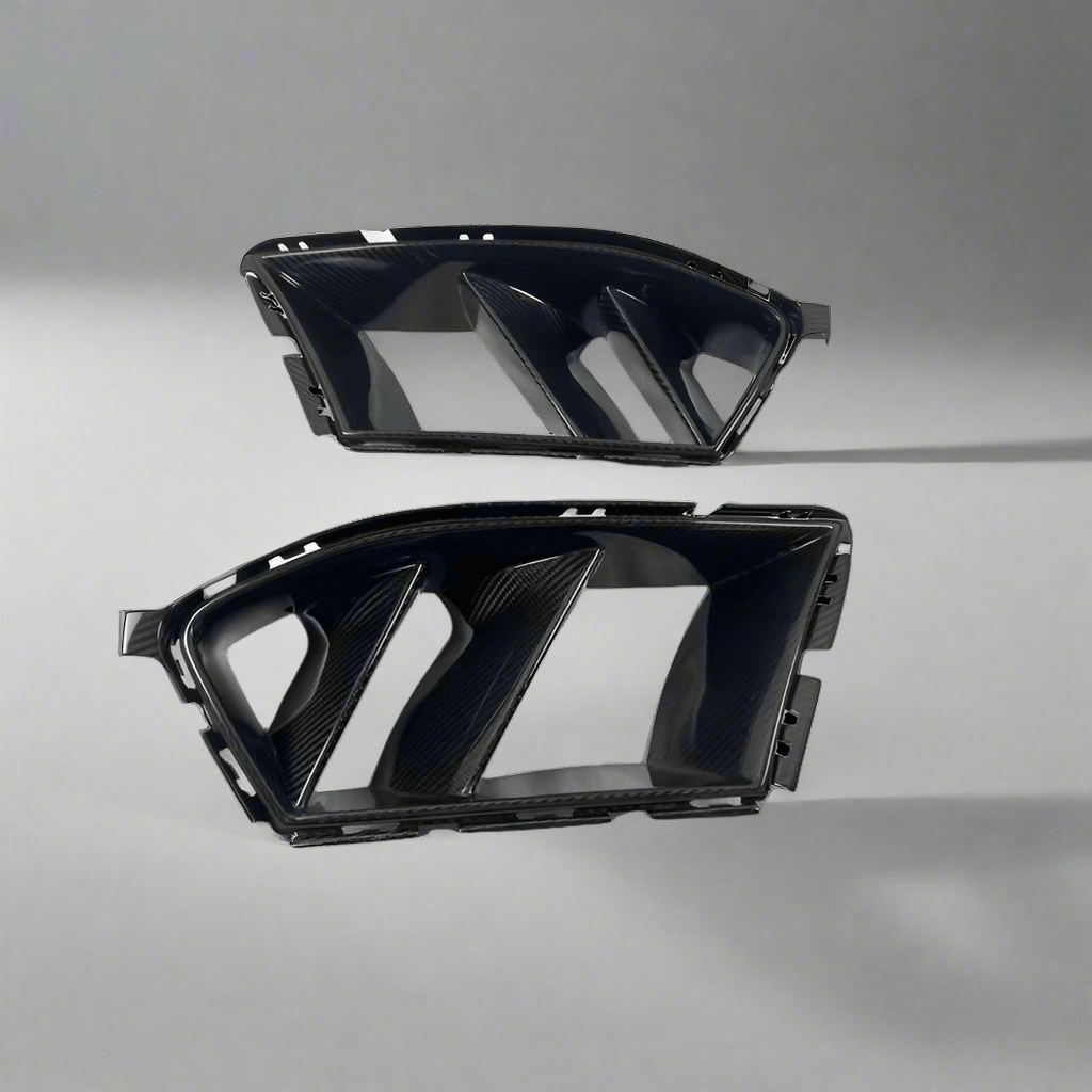 BMW M3/M4 MHC Style Twin Fin Front Bumper Air Ducts (G80/G81/G82/G83) - Twenty Two Tuning Front Canards/Bumper Inserts