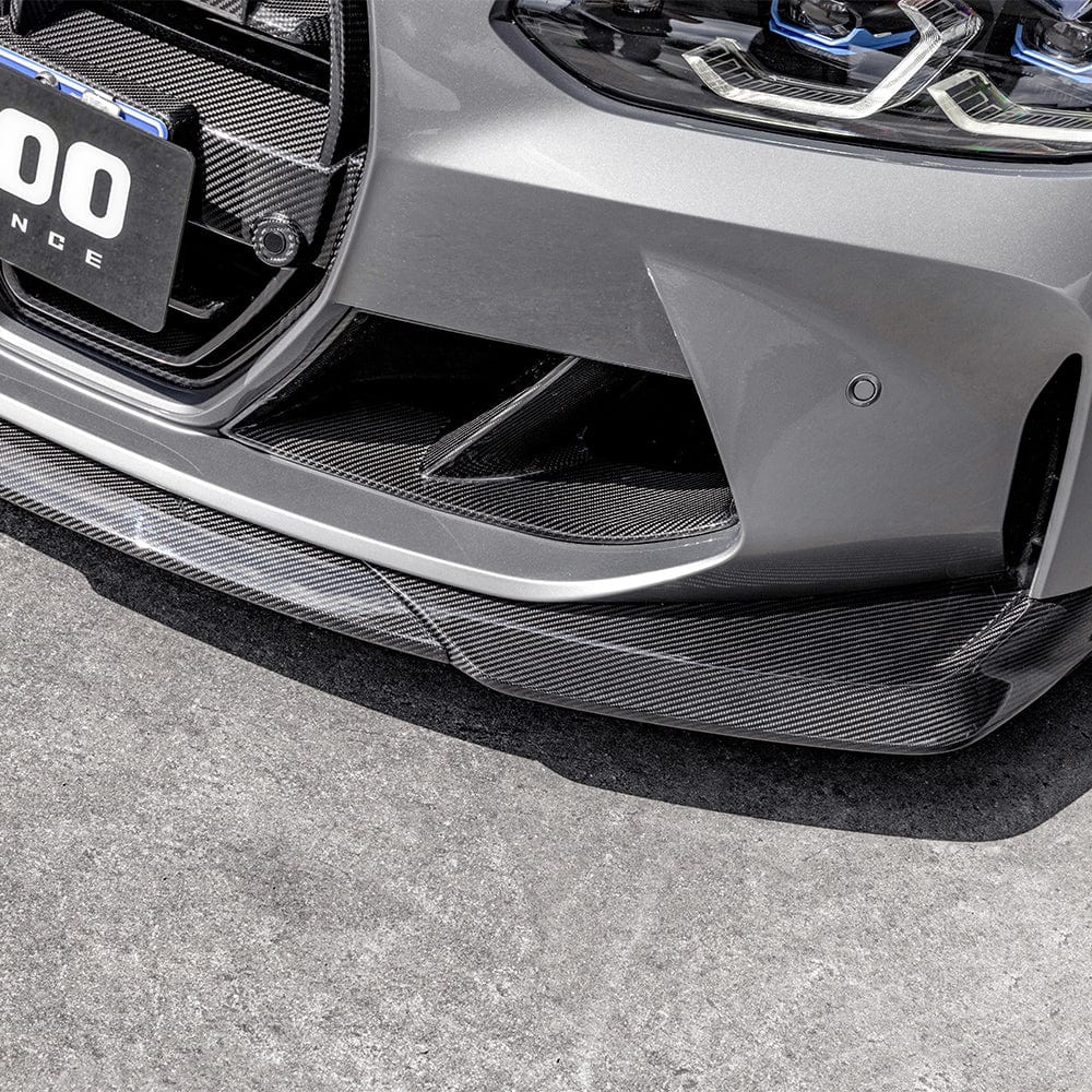 BMW M3/M4 SOOQOO SQ-B Carbon Fiber Front Lip Spoiler (G80/G81/G82/G83) - SOOQOO Official Front Lip